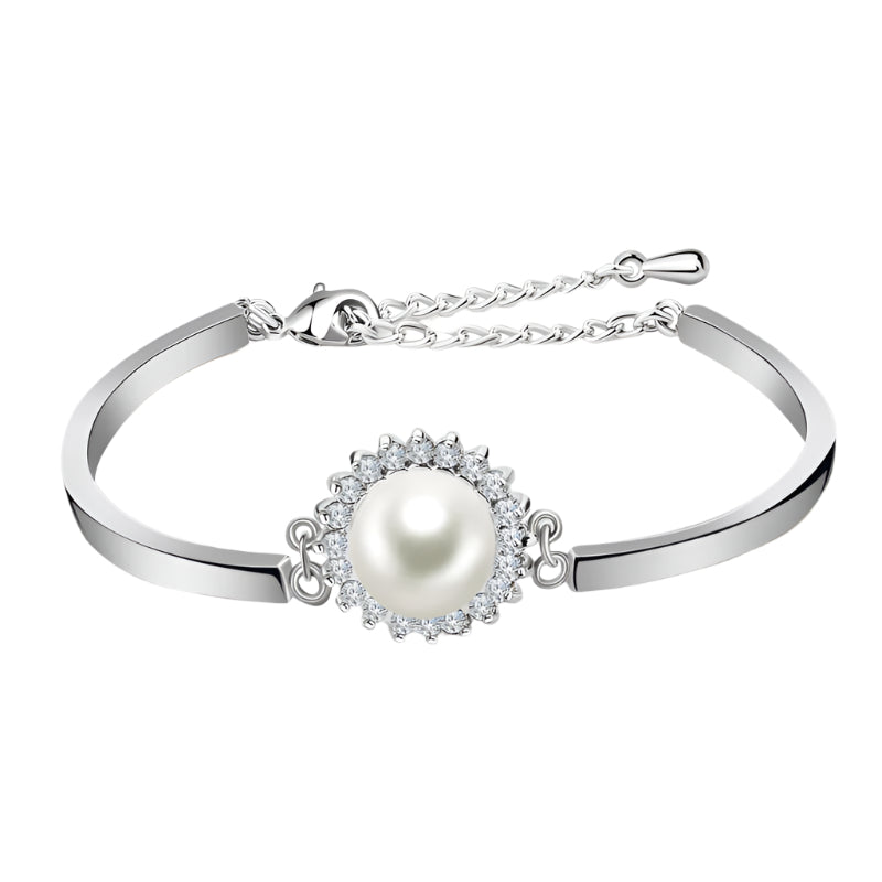 Pearl Silver Bracelet -BT18
