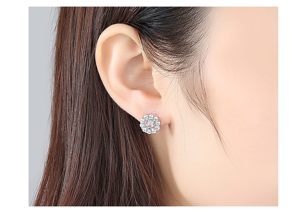 Small Flower Stud Earrings-T16