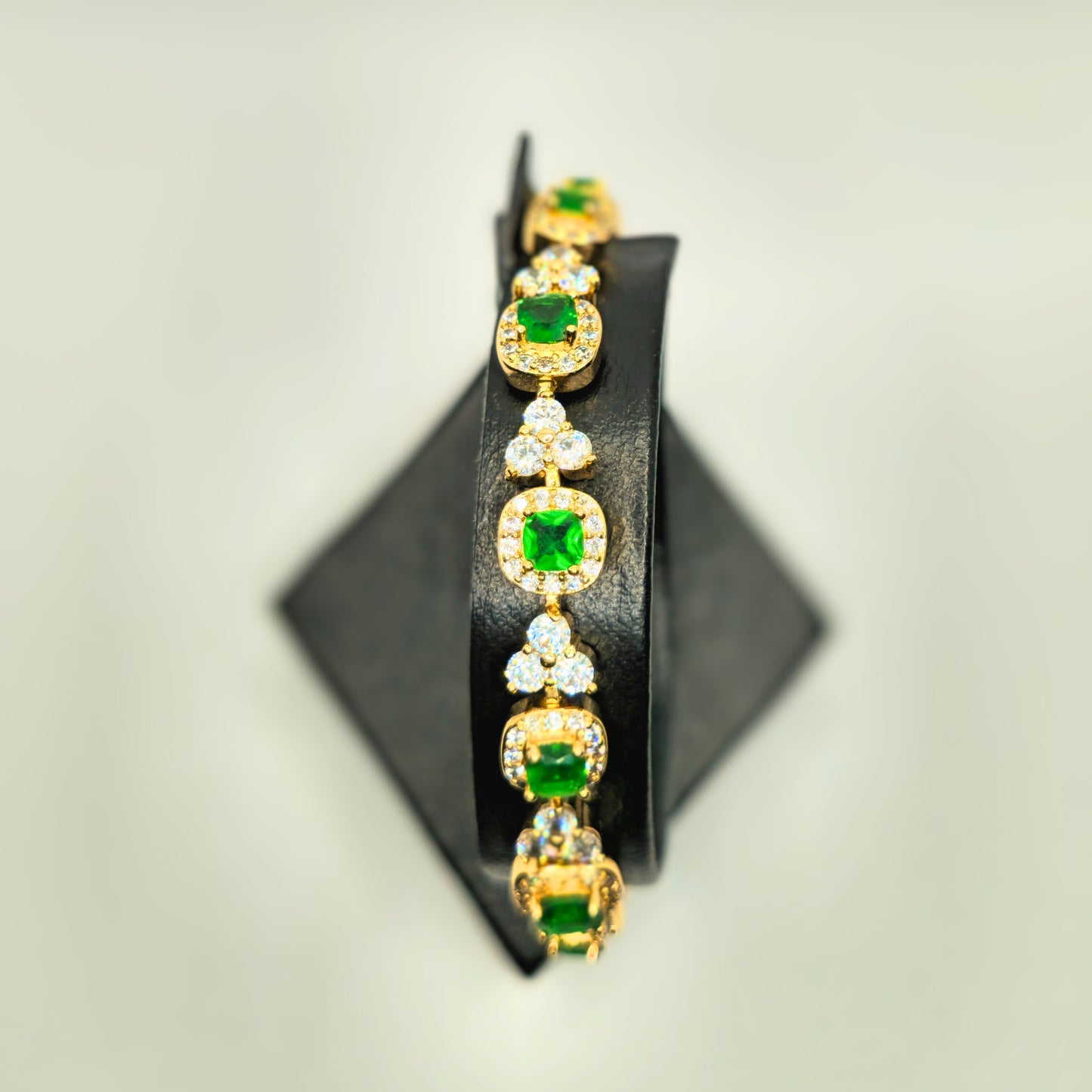 Emerald Luxe Gold-Plated Bracelet-BT15