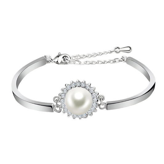 Pearl Silver Bracelet -BT18