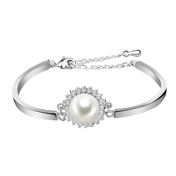 Pearl Silver Bracelet -BT18