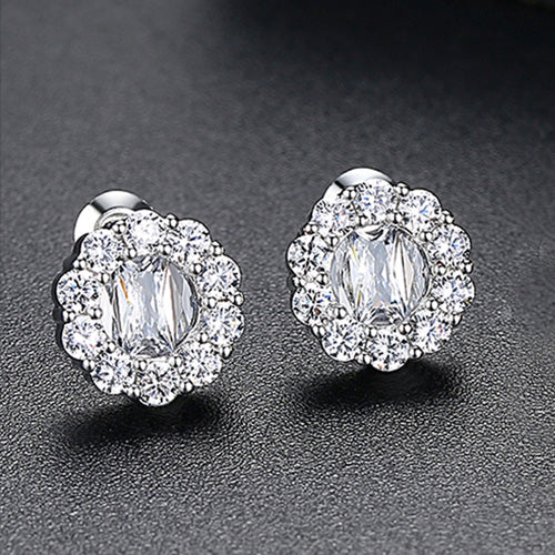 Small Flower Stud Earrings-T16