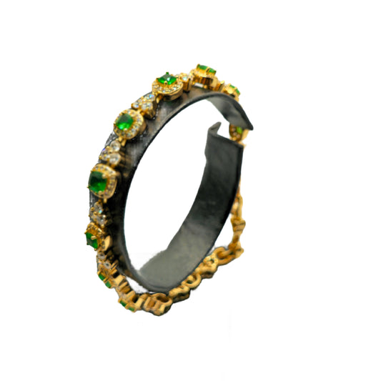 Emerald Luxe Gold-Plated Bracelet-BT15