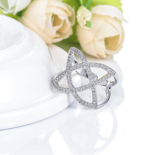 Radiant Celtic Knot Ring-R4