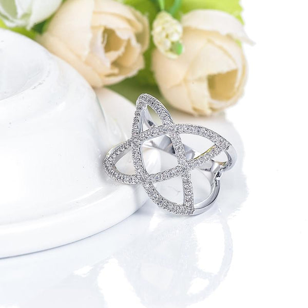 Radiant Celtic Knot Ring-R4