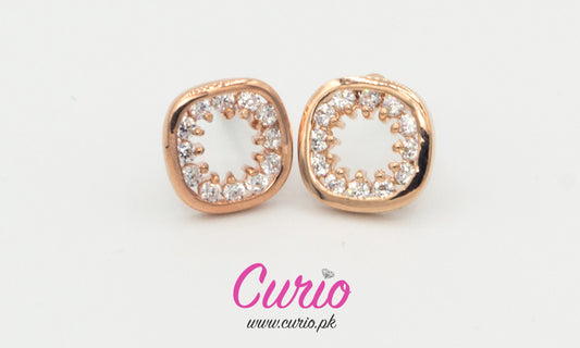 Rose Radiance Crystal Studs – Modern Chic Elegance-T1