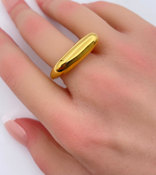 Sleek Molten Dome Ring-NR-13