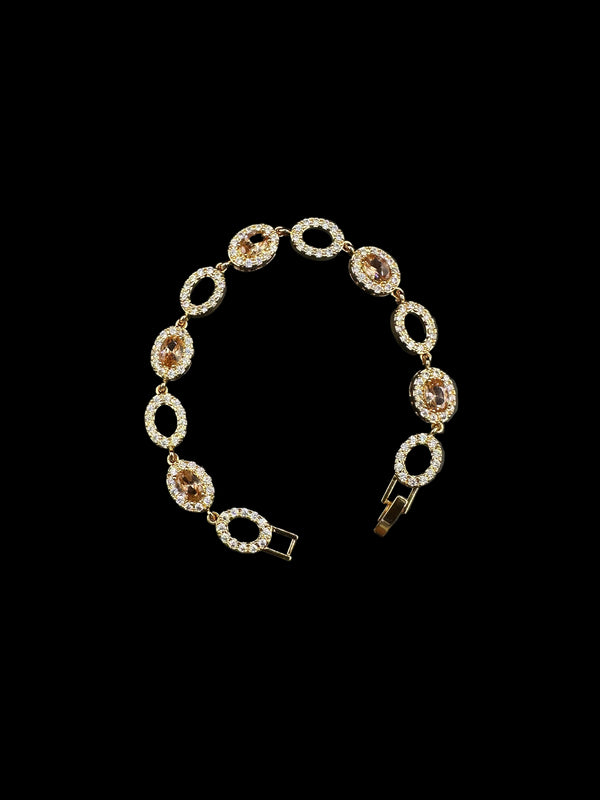 Gold Oval-Link Bracelet - BT33